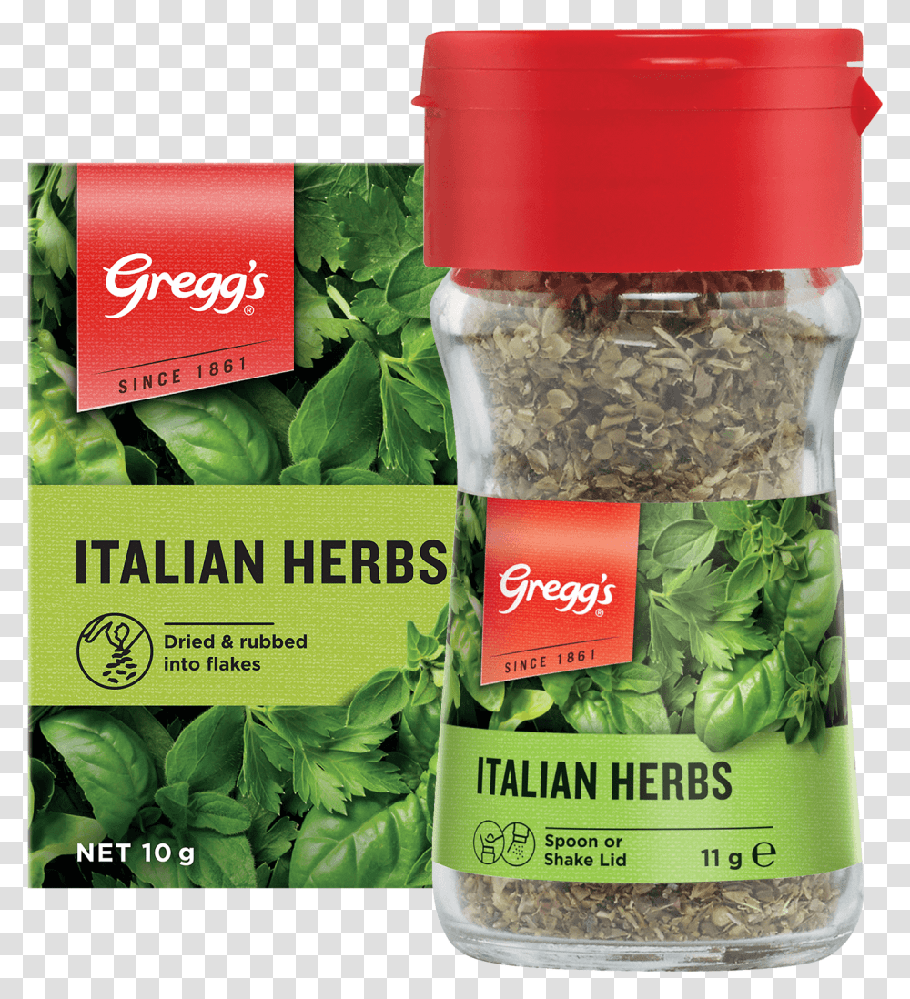 Greggs Italian Herbs, Plant, Vegetable, Food, Spinach Transparent Png