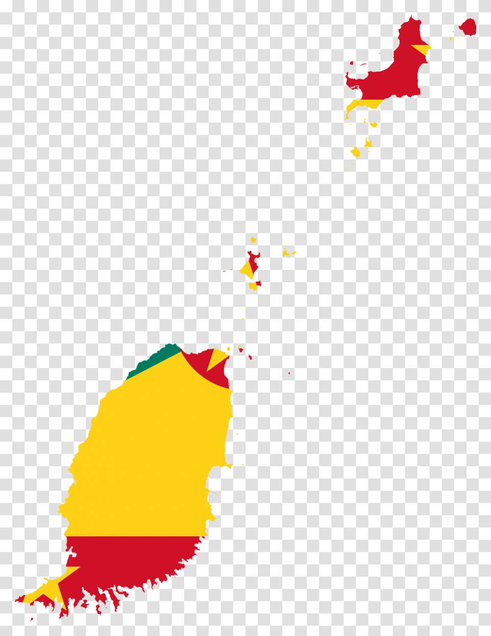 Grenada Map And Flag, Fire, Flame, Silhouette Transparent Png