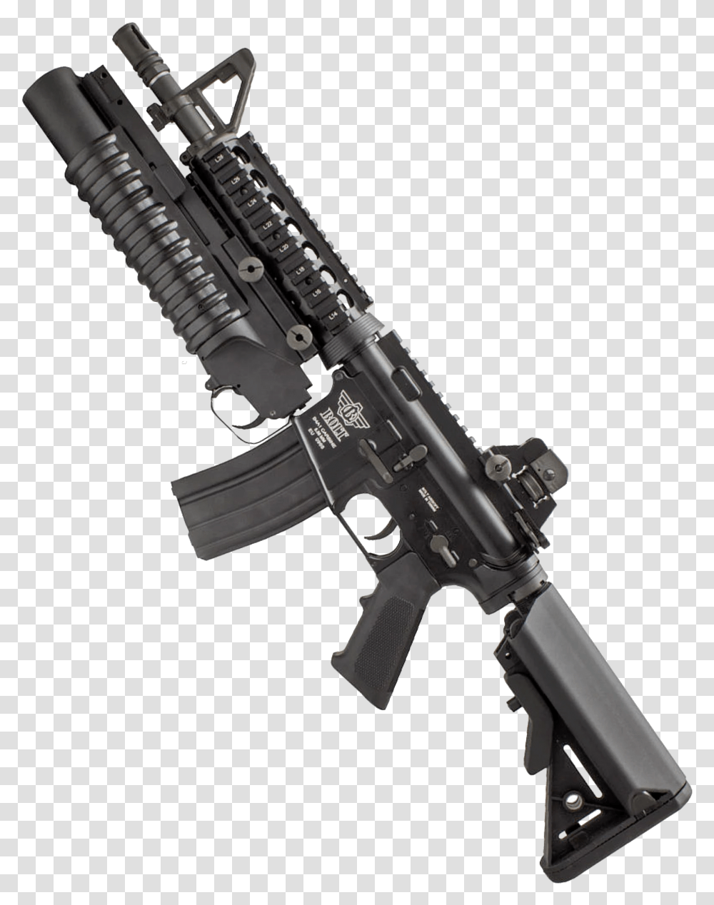 Grenade Launcher M4 Grenade Launcher, Gun, Weapon, Weaponry, Rifle Transparent Png