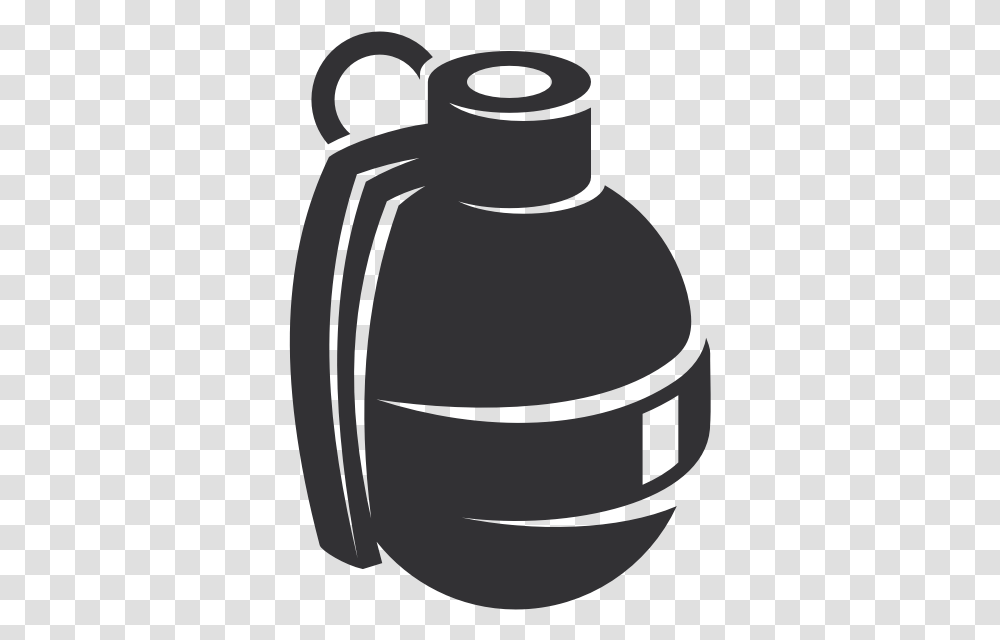 Grenade Silhouette Granada Silueta, Bottle, Jar, Ink Bottle, Water Bottle Transparent Png