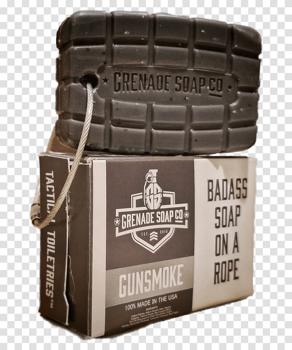 Grenade Soap Co Grenade Soap In Gunsmoke, Box, Weapon, Bomb, Cardboard Transparent Png