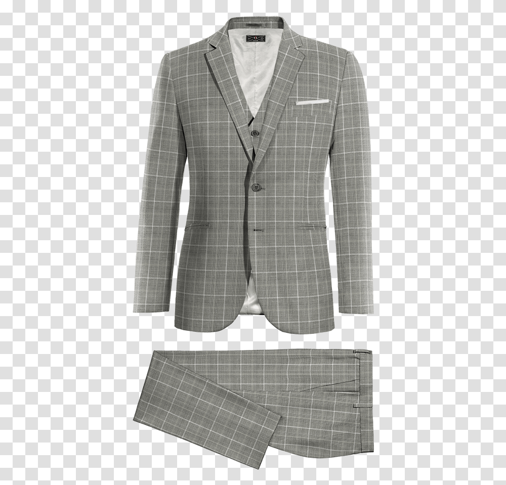 Grey 3 Piece Suit Suit, Apparel, Shirt, Overcoat Transparent Png
