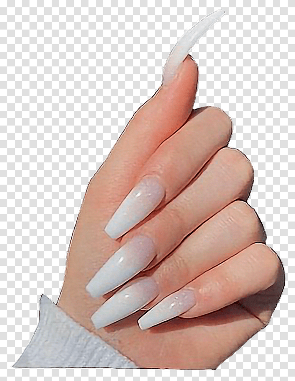 Grey And White Acrylic Nails Nail Background, Person, Human, Manicure, Hand Transparent Png