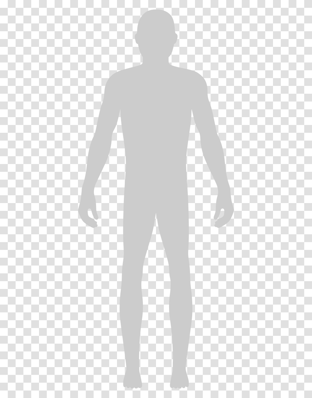 Grey Body Model Silhouette, White, Texture, Gray, White Board Transparent Png
