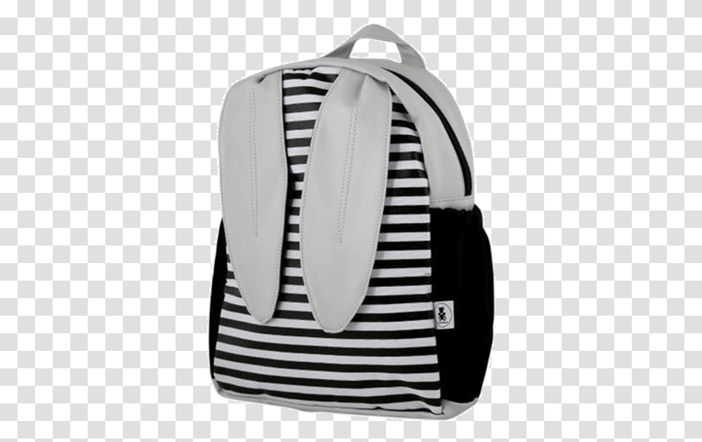 Grey Bunny Ears Amp Stripes Backpack Handbag, Apparel, Vest, Lifejacket Transparent Png