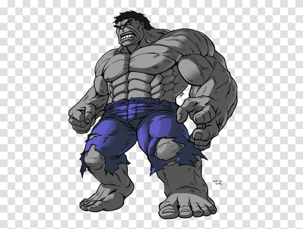 Grey By Hulkkidgaming On Hulk Cartoon, Batman, Person, Human, Hand Transparent Png