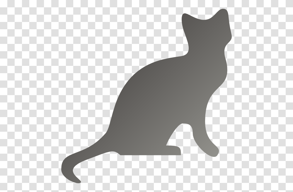 Grey Cat Silhouette Clip Art At Clker Human Relationship Cat Quotation, Mammal, Animal, Pet, Baseball Cap Transparent Png