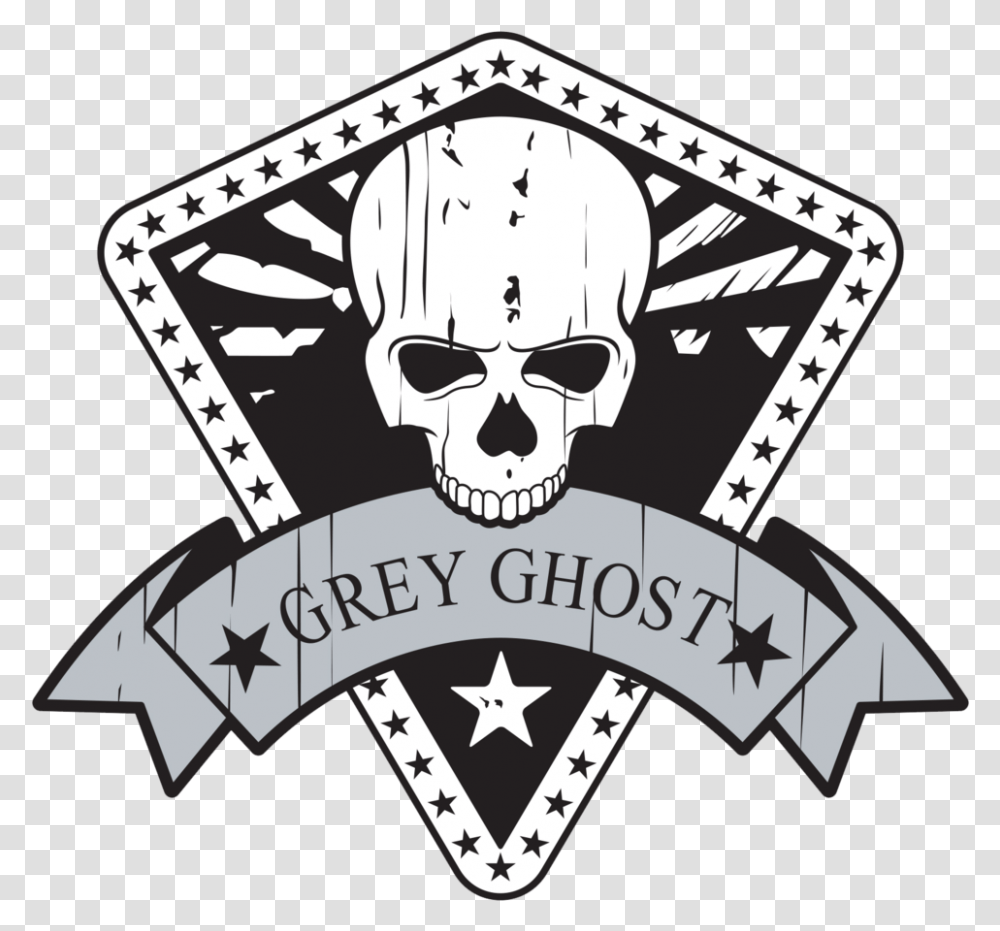 Grey Cell Ghost Logo, Symbol, Pirate, Emblem, Sunglasses Transparent Png