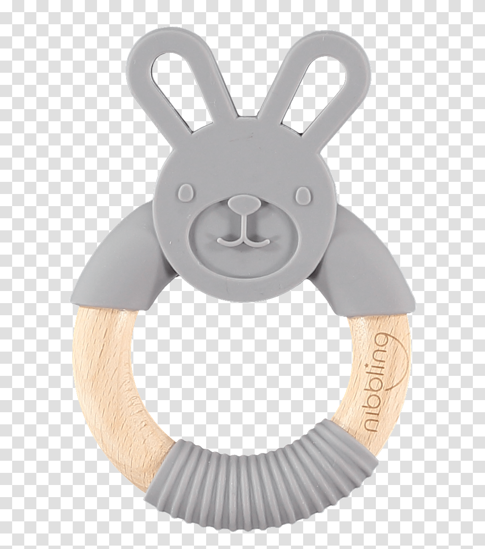 Grey Chewy Bunny Teether, Rattle Transparent Png