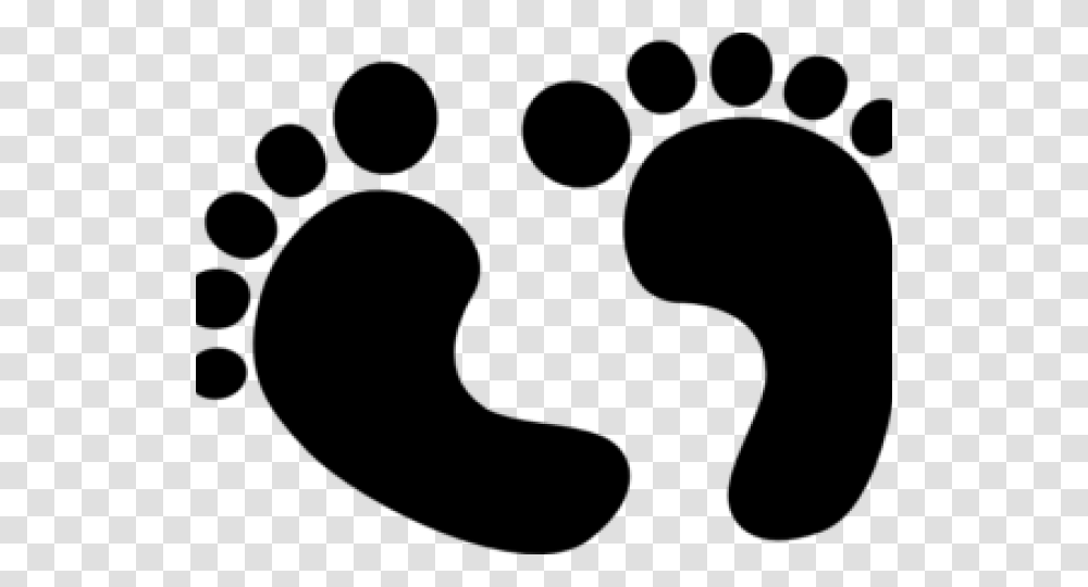 Grey Clipart Footprints Baby Feet Clip Art Black And White, Gray, World Of Warcraft Transparent Png