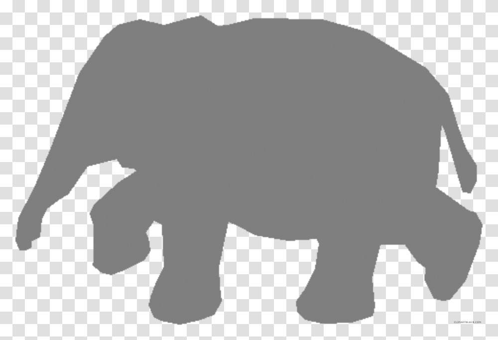 Grey Elephant Animal Free Black White Clipart Images Indian Elephant, Pig, Mammal, Silhouette, Hog Transparent Png
