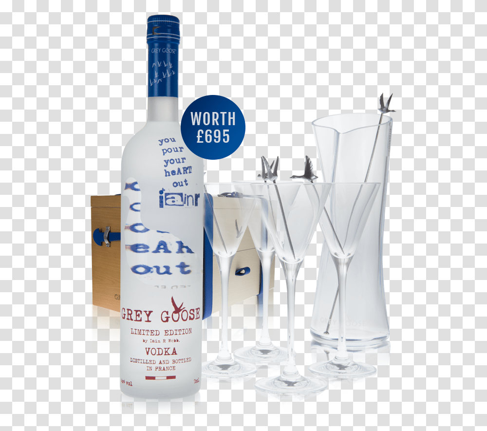 Grey Goose Bottle Vodka, Glass, Goblet, Beverage, Drink Transparent Png