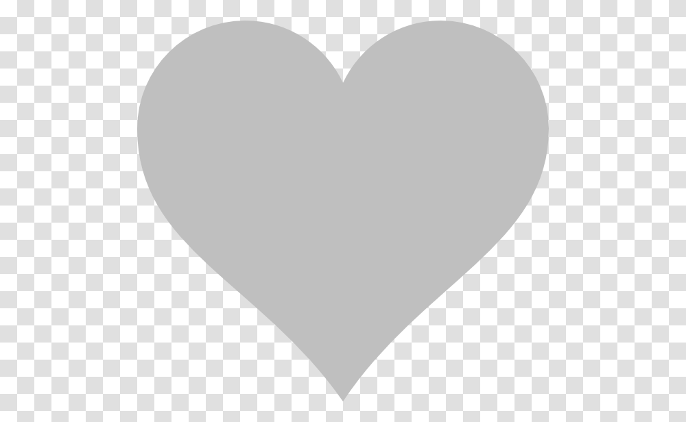 Grey Heart Clip Art At Clker Grey Heart Clipart, Pillow, Cushion, Balloon Transparent Png