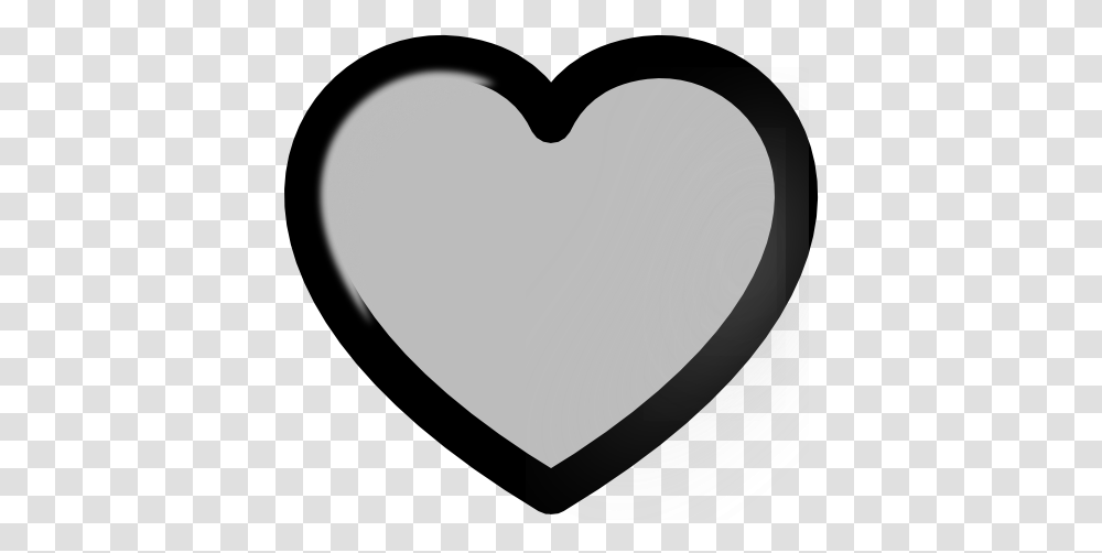 Grey Heart Svg Clip Arts Heart Gray Outline, Apparel, Hat Transparent Png