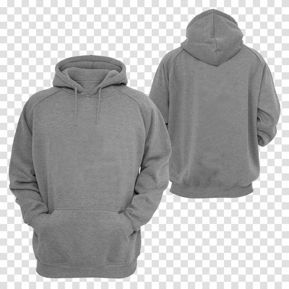 Grey Hoodie Front And Back Download Gray Jacket With Hood, Apparel, Sweatshirt, Sweater Transparent Png