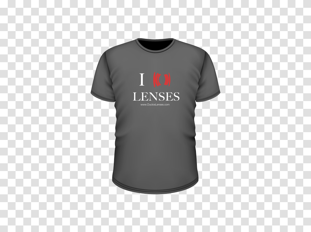 Grey I Heart Lenses Angenieux T Shirt, Apparel, T-Shirt, Sleeve Transparent Png