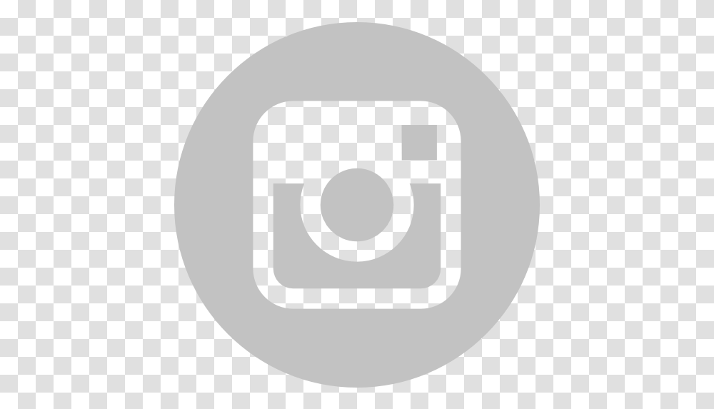 Grey Instagram Icon Instagram Footer Logo, Symbol, Trademark, Text, Label Transparent Png