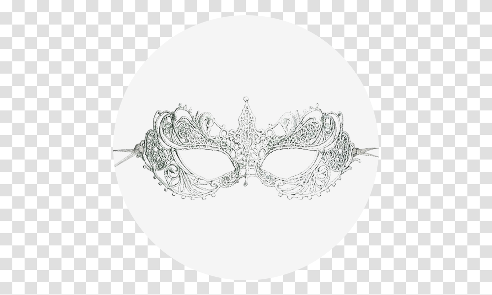 Grey Lace Mask Masque, Snowflake, Accessories, Accessory, Silver Transparent Png