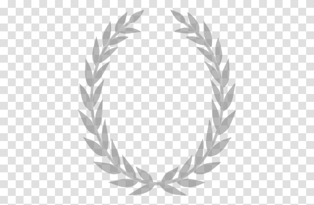 Grey Laurel Wreath Clip Arts For Olive Wreath Black And White, Stencil, Painting, Oval Transparent Png