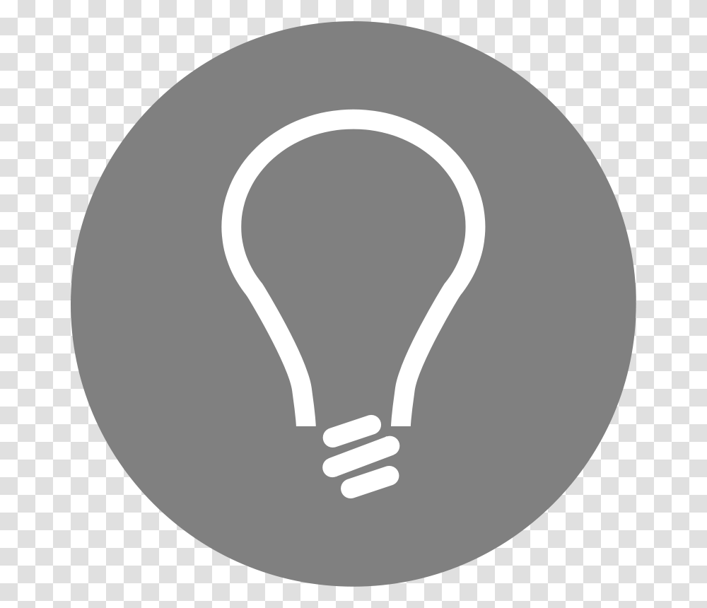 Grey Light Bulb Icon, Lightbulb Transparent Png