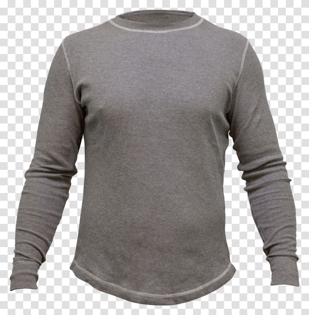 Grey Long Sleeved T Shirt, Apparel, Sweatshirt, Sweater Transparent Png