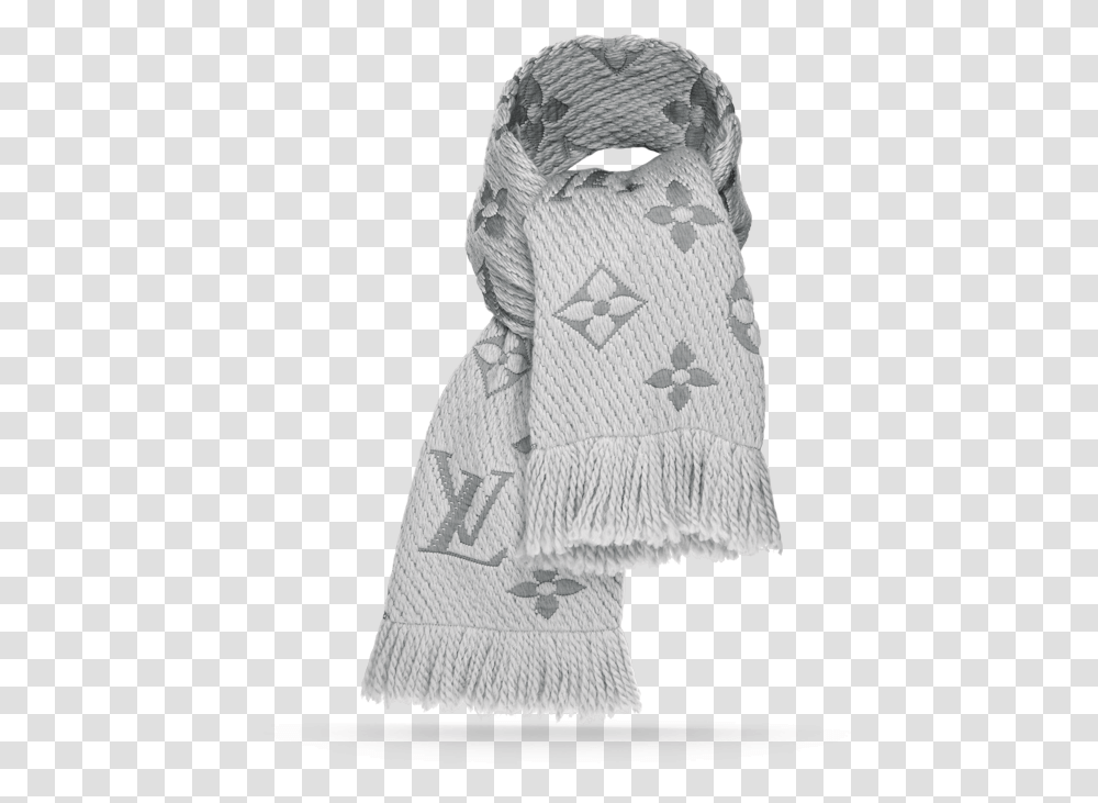 Grey Louis Vuitton Scarf, Apparel, Stole Transparent Png