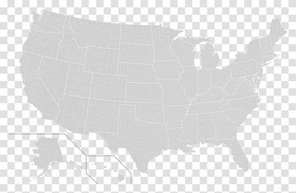 Grey Map Of Us, Person, Animal, Silhouette Transparent Png
