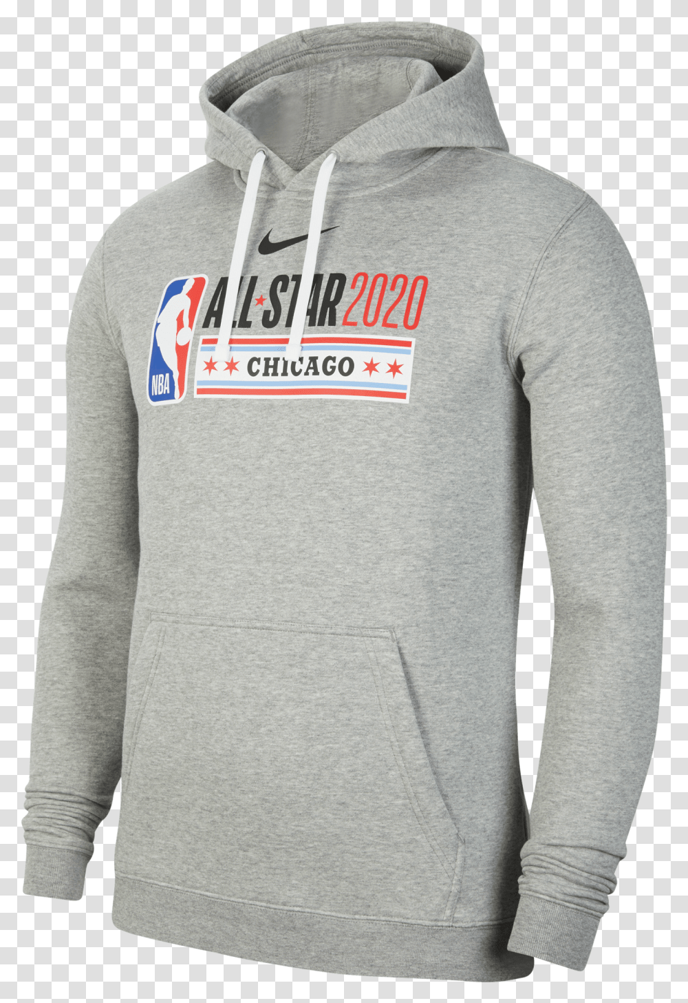 Grey Nba Hoodie Nba All Star Chicago Hoodie, Clothing, Apparel, Sleeve, Long Sleeve Transparent Png