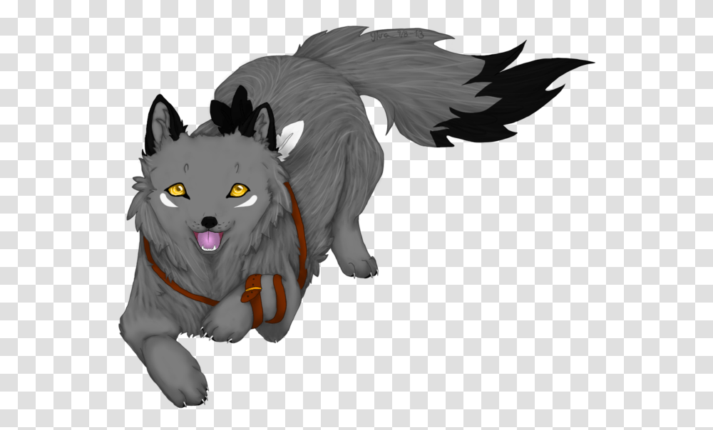 Grey Puppy By Wolves Anime Wolf Background, Mammal, Animal, Bird, Pet Transparent Png