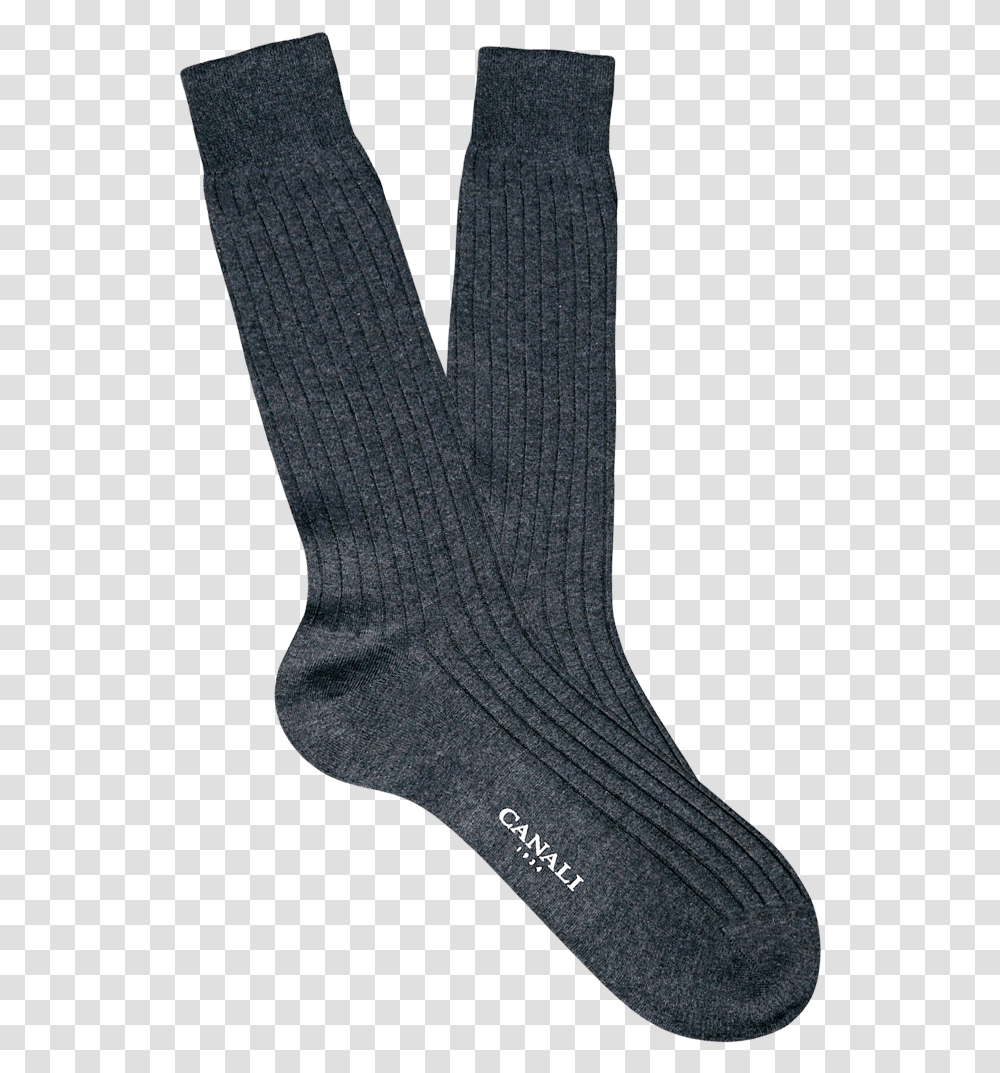 Grey Ribbed Cotton Socks Sock, Clothing, Apparel, Shoe, Footwear Transparent Png