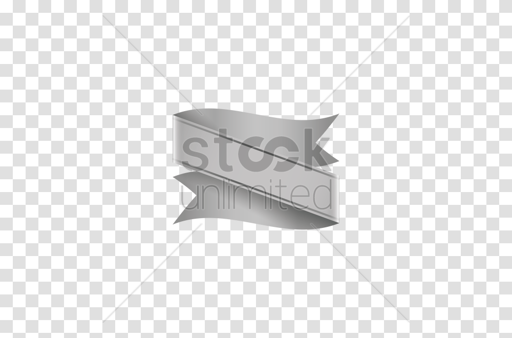 Grey Ribbon Banner Design Vector Image, Bow, Broom, Sport, Sports Transparent Png