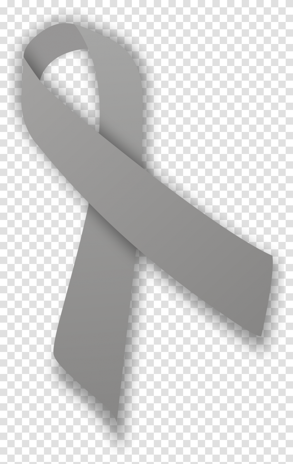 Grey Ribbon Image Arts Go Gray In May, Accessories, Accessory, Tie, Word Transparent Png