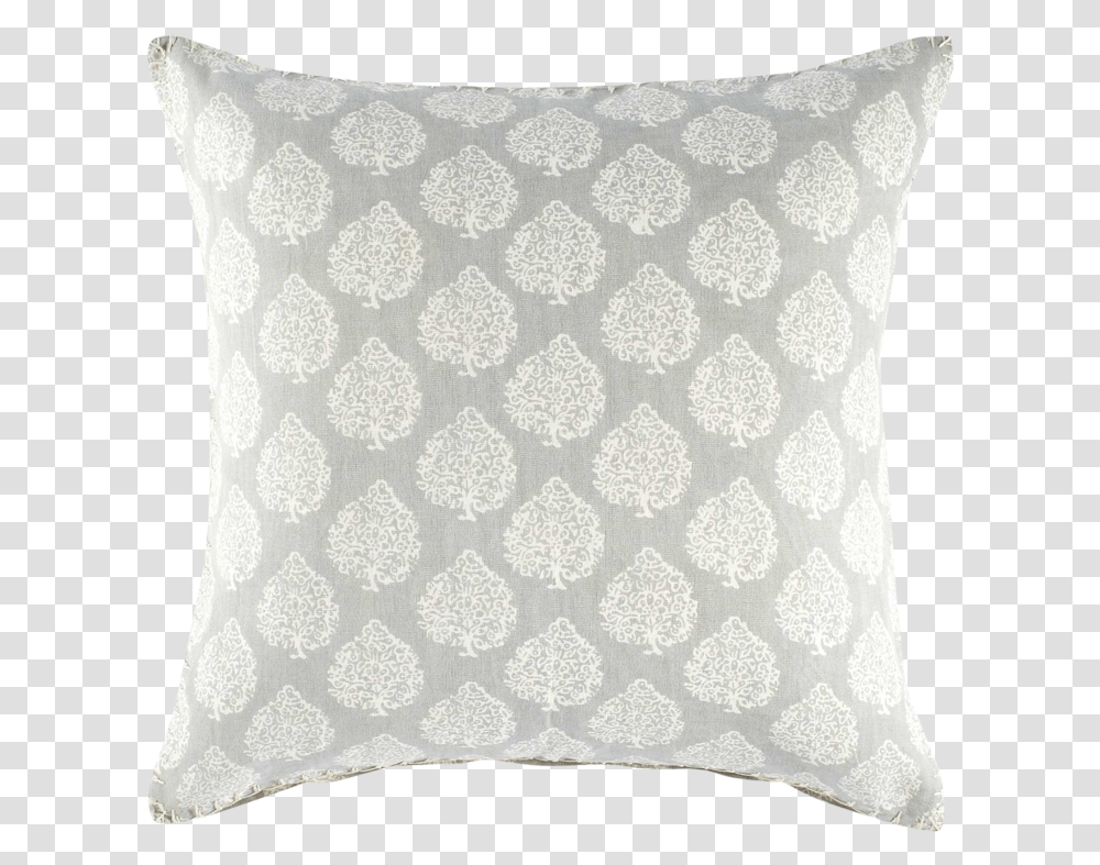 Grey Small Print Pillows, Cushion, Rug, Home Decor, Linen Transparent Png