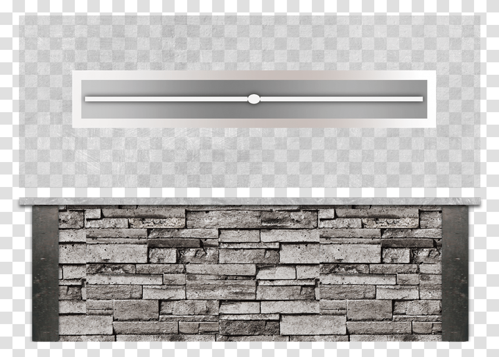 Grey Stone Rectangle Fire Table, Wall, Brick, Stone Wall Transparent Png
