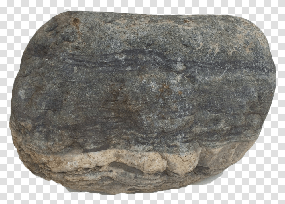 Grey Striped Urn Stone Boulder, Rock, Soil, Limestone, Fossil Transparent Png
