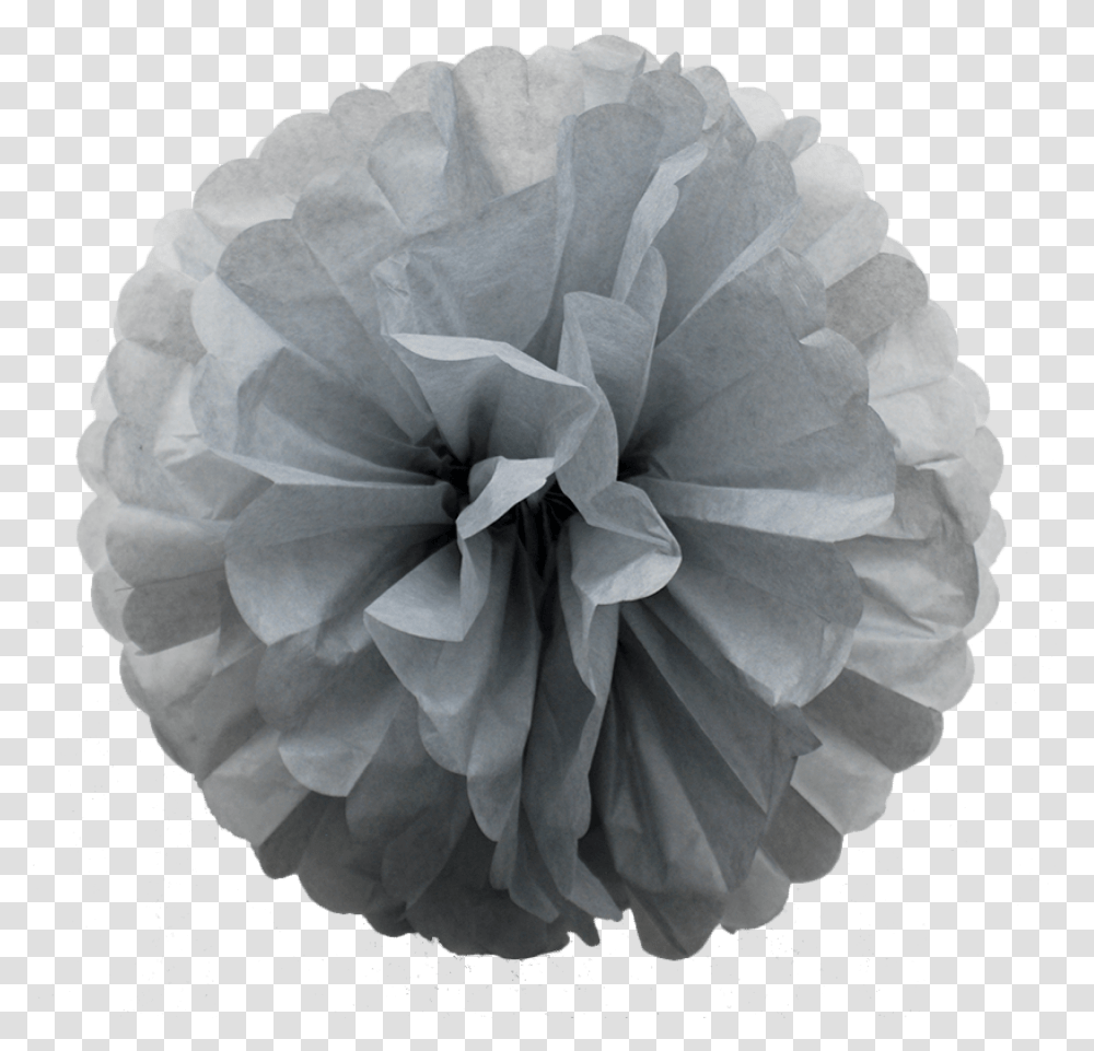 Grey Stylish Paper Pom Poms To The Lovely, Rose, Flower, Plant, Blossom Transparent Png