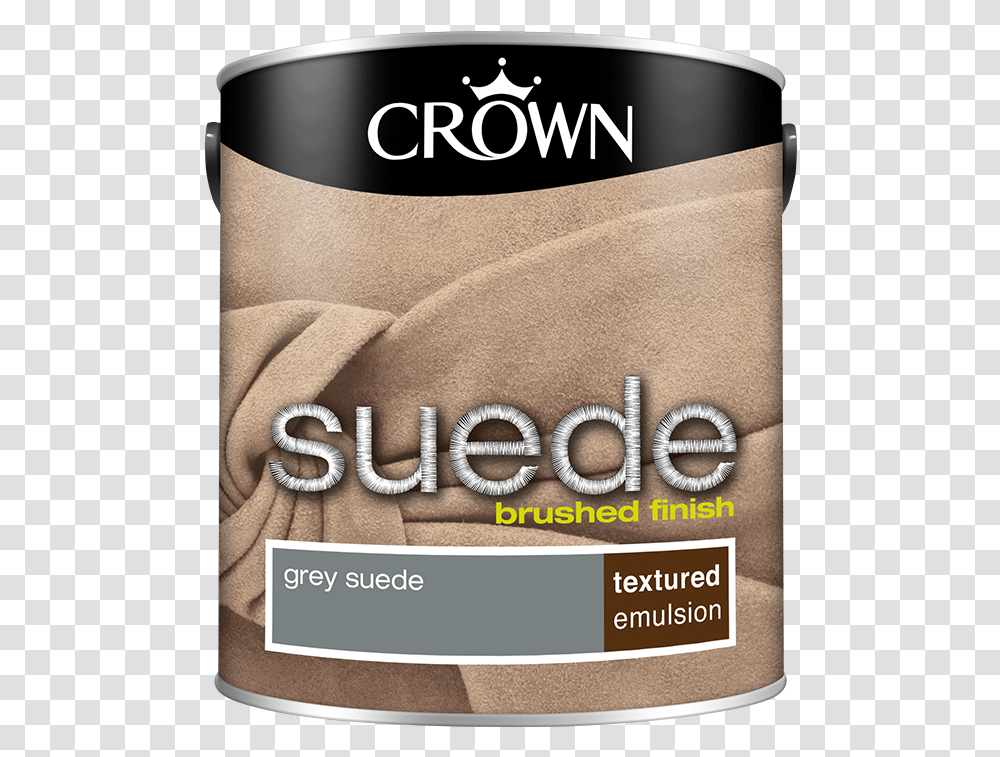 Grey Suede Textured Matt Suede Crown Paints Tin, Beverage, Alcohol, Bottle, Liquor Transparent Png