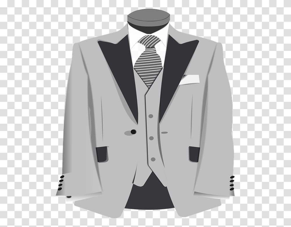 Grey Suit Clipart, Apparel, Overcoat, Tuxedo Transparent Png