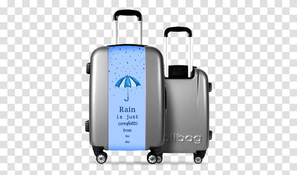 Grey Suitcase Rain And Confetti Les Valises De Mariage 2018, Luggage, Gas Pump, Machine Transparent Png