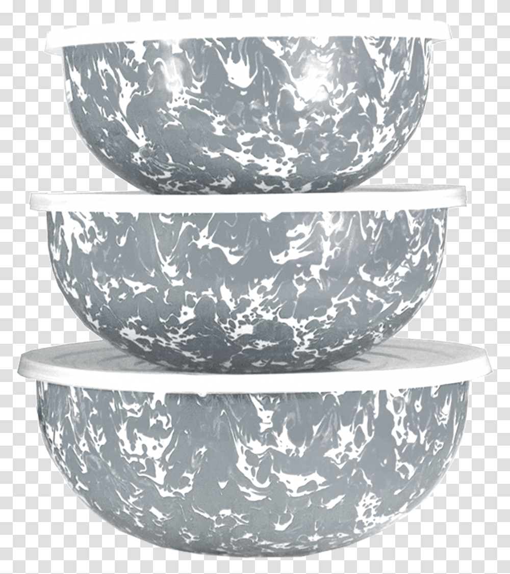 Grey Swirl Pattern Mixing Bowl, Porcelain, Pottery, Soup Bowl Transparent Png