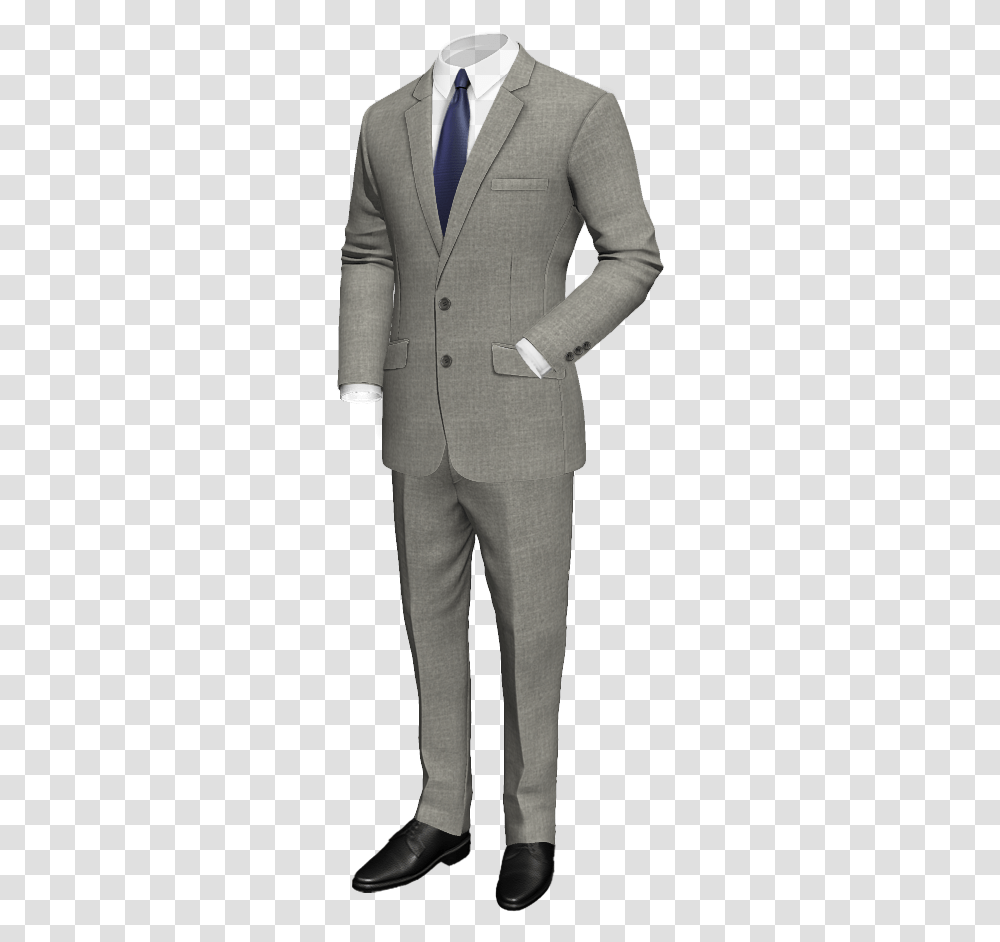 Grey Wool Suit Suit With Six Buttons, Overcoat, Person, Tuxedo Transparent Png