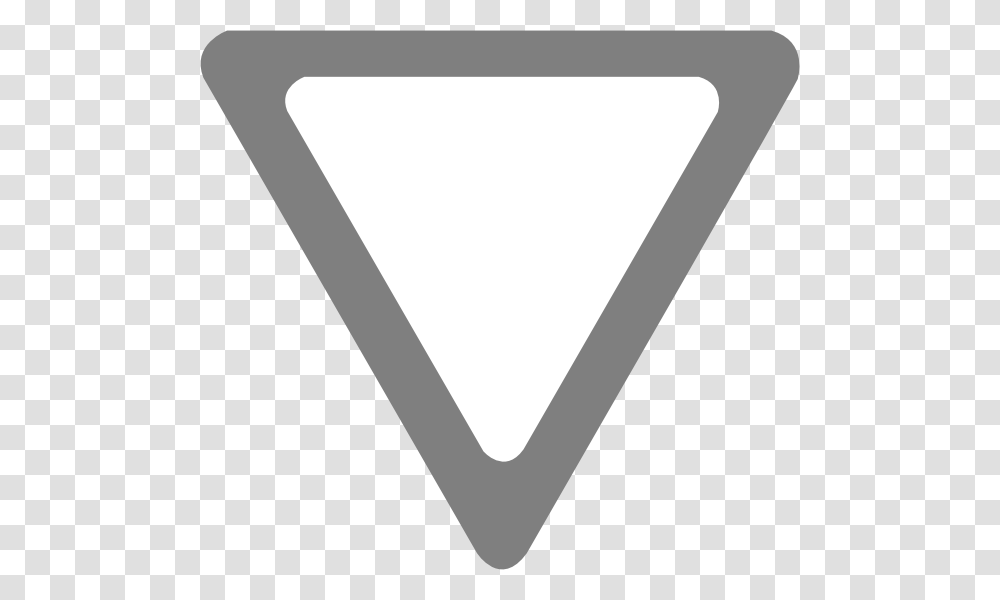 Grey Yield Sign Clip Arts For Web, Triangle, Label, Sticker Transparent Png