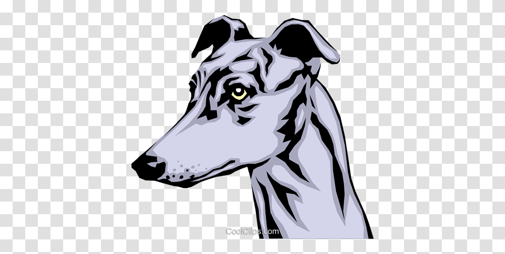 Greyhound Royalty Free Vector Clip Art Illustration, Mammal, Animal, Wolf, Snout Transparent Png