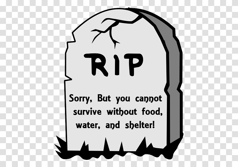 Grid Clipart Rest In Peace, Word, Tomb, Tombstone Transparent Png