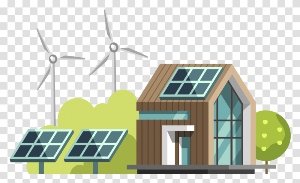 Grid Connected Solar Rooftop System, Engine, Motor, Machine, Turbine Transparent Png