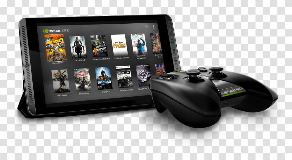 Grid Enables You To Play Pc Games Over The Cloud Nvidia Shield Tablet, Electronics, Computer, Tablet Computer, Screen Transparent Png