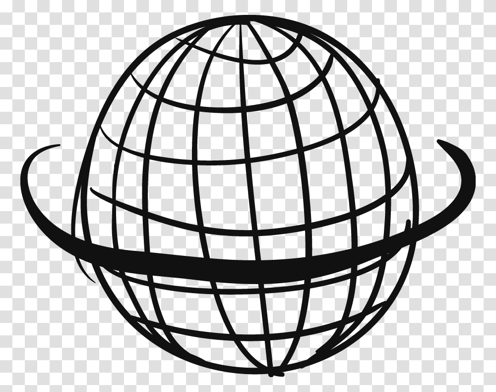 Grid Globe Clipart Download Black And White Worldwide Globe, Outer Space, Astronomy, Universe, Planet Transparent Png