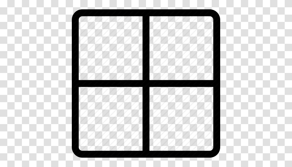 Grid Pattern Tile Window Icon, Grille, Silhouette, Gray, Plant Transparent Png