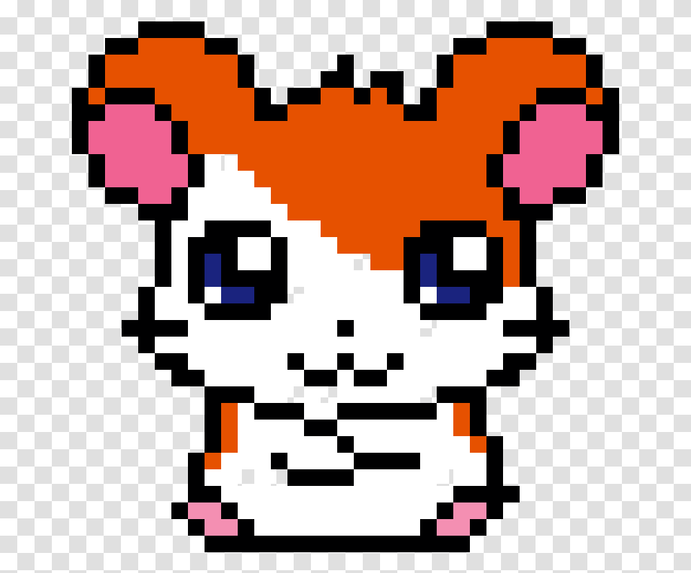 Grid Pixel Art Cat Clipart Download Kawaii Unicornio Dibujos Pixelados, Rug, QR Code, Super Mario Transparent Png