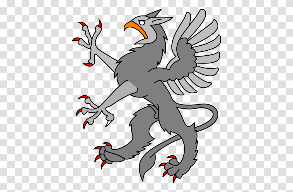 Griffin Grey Clip Art, Animal, Dragon, Reptile, Bird Transparent Png